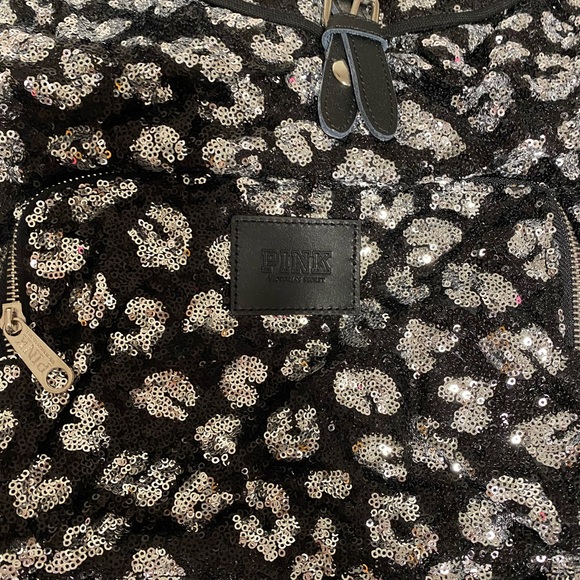 Rare cheetah print sequin back pack. Brand new never used